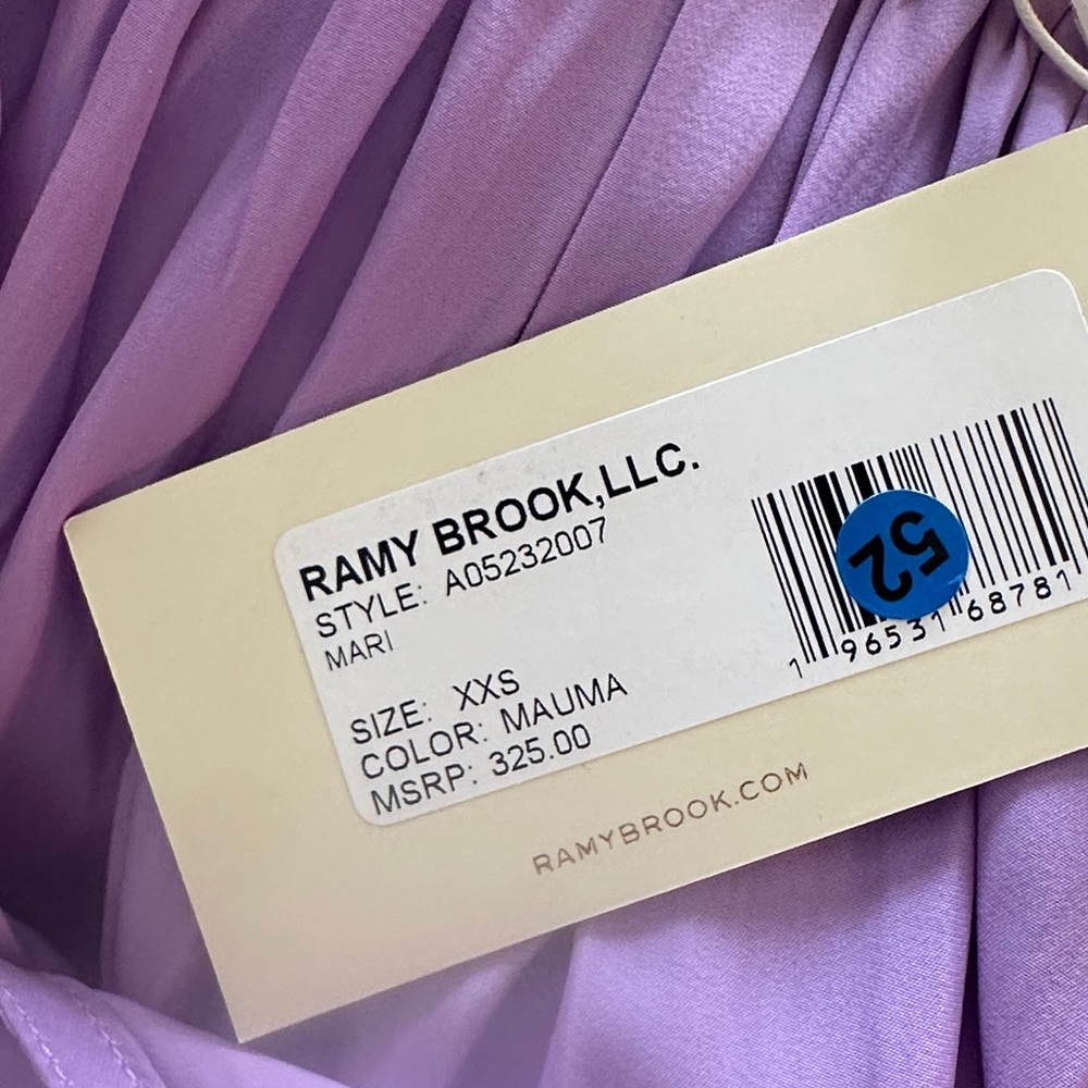 ✔️#H BNWT Ramy Brook peasant style Blouse in MAUMA $325 - Picture 12 of 12